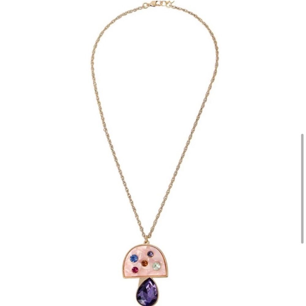 NEW BETSEY JOHNSON MUSHROOM NECKLACE